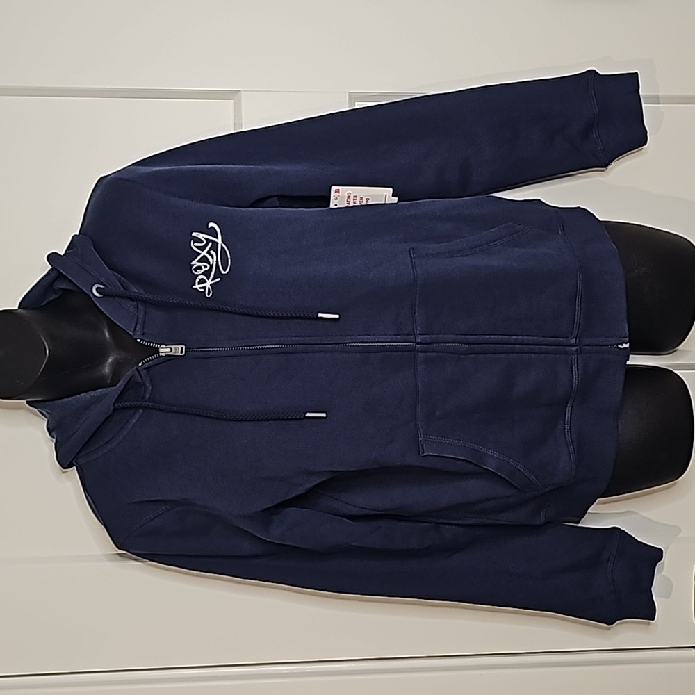 NWT Roxy Evening Hike Navy Full Zip Hoodie